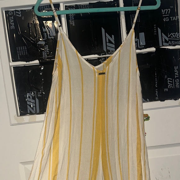 Billabong White and Yellow Striped Romper - Picture 7 of 12